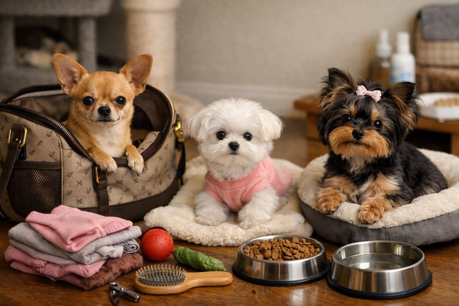 Toy ve Minyatür Irklar: Çanta Köpeklerinin Bakım Gereksinimleri